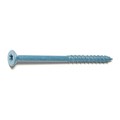 Torquemaster Masonry Screw, 1/4" Dia., Flat, 4 in L, Steel Blue Ruspert, 100 PK 51232